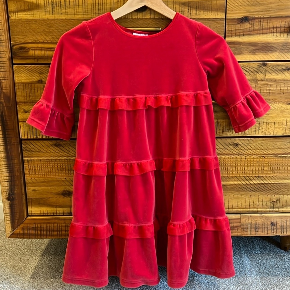 Hanna Andersson Girl’s Twirl Velour Dress